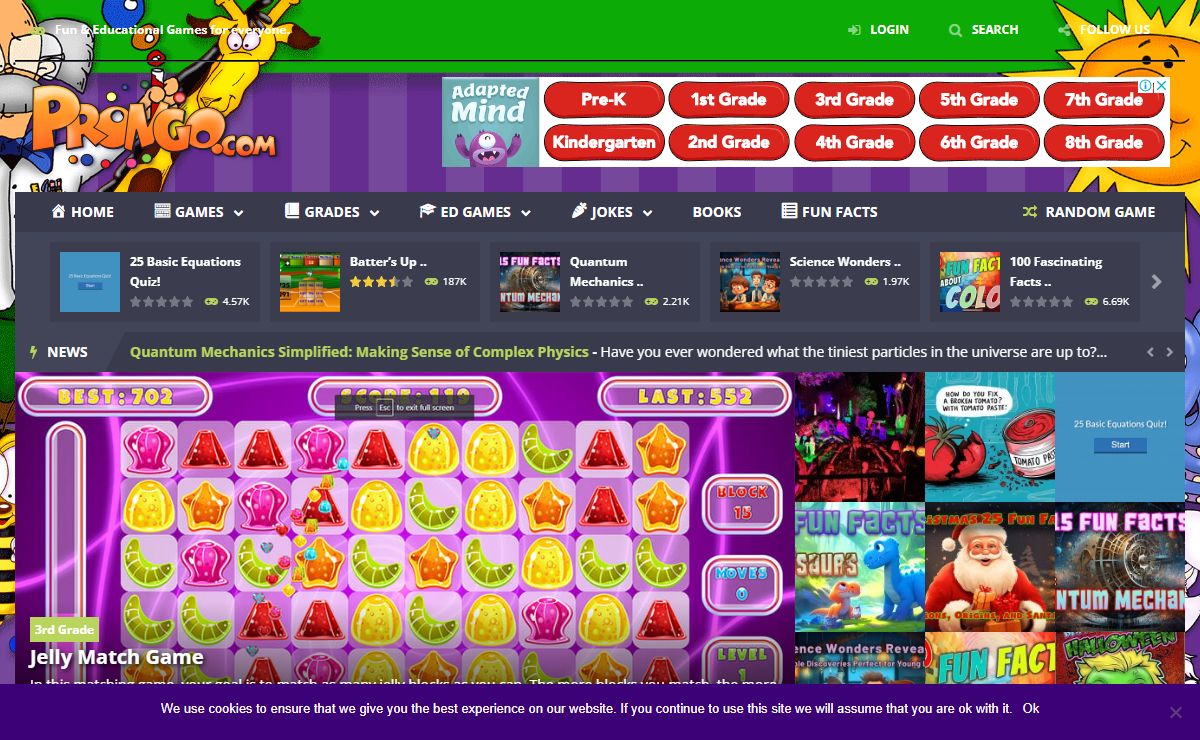 Prongo.com - Fun & Educational Games for everyone.