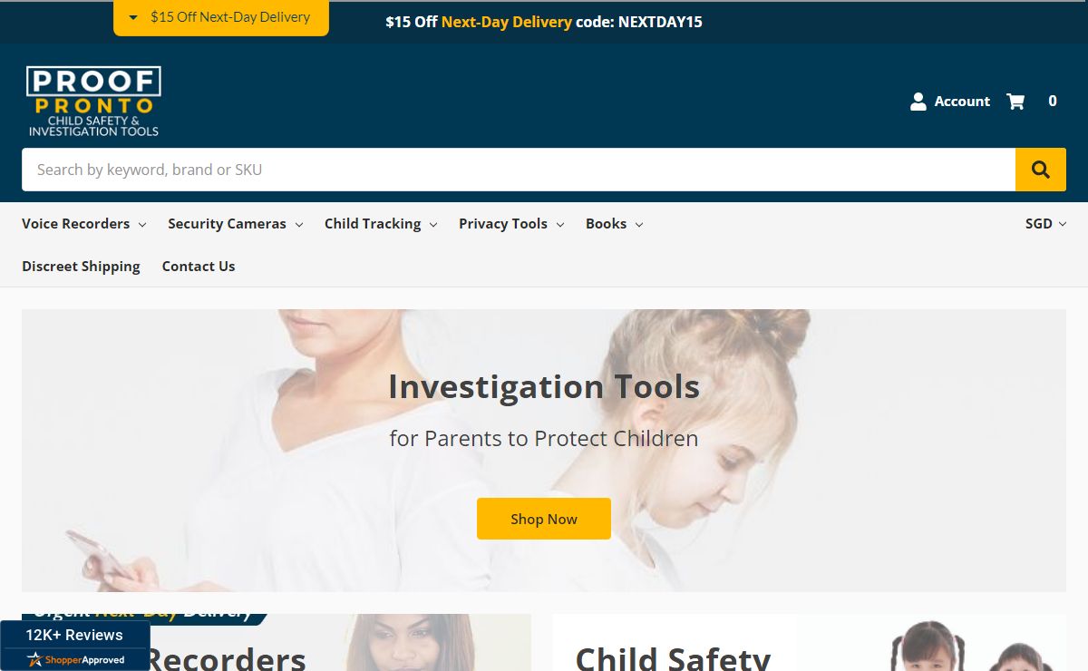 Voice Activated Recorders, Nanny Cams & Investigation Gear for Parental Monitoring