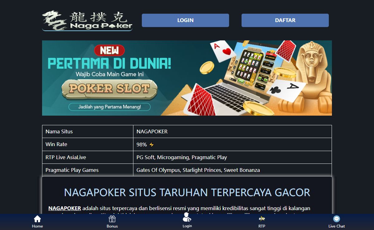 NagaPoker | Platform Judi Online Terpopuler | Link Alternatif login