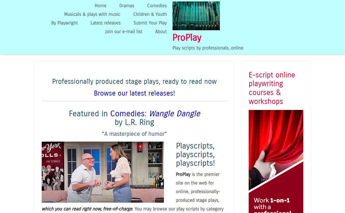 Play scripts online | ProPlay