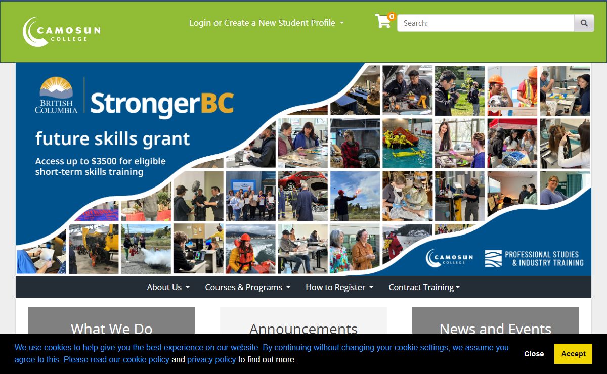 Home | Professional Studies & Industry Training at Camosun