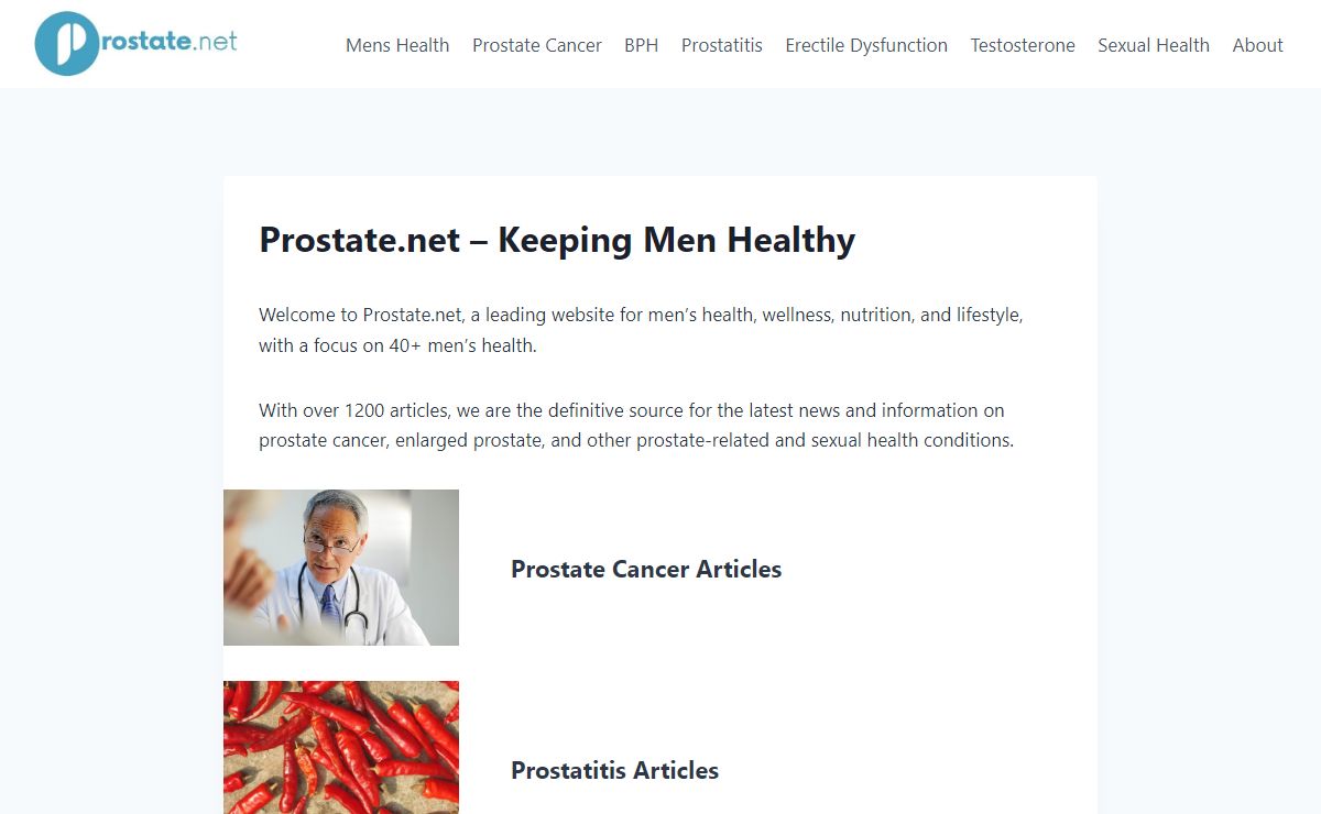 Men's Health Information, News, & Online Resources