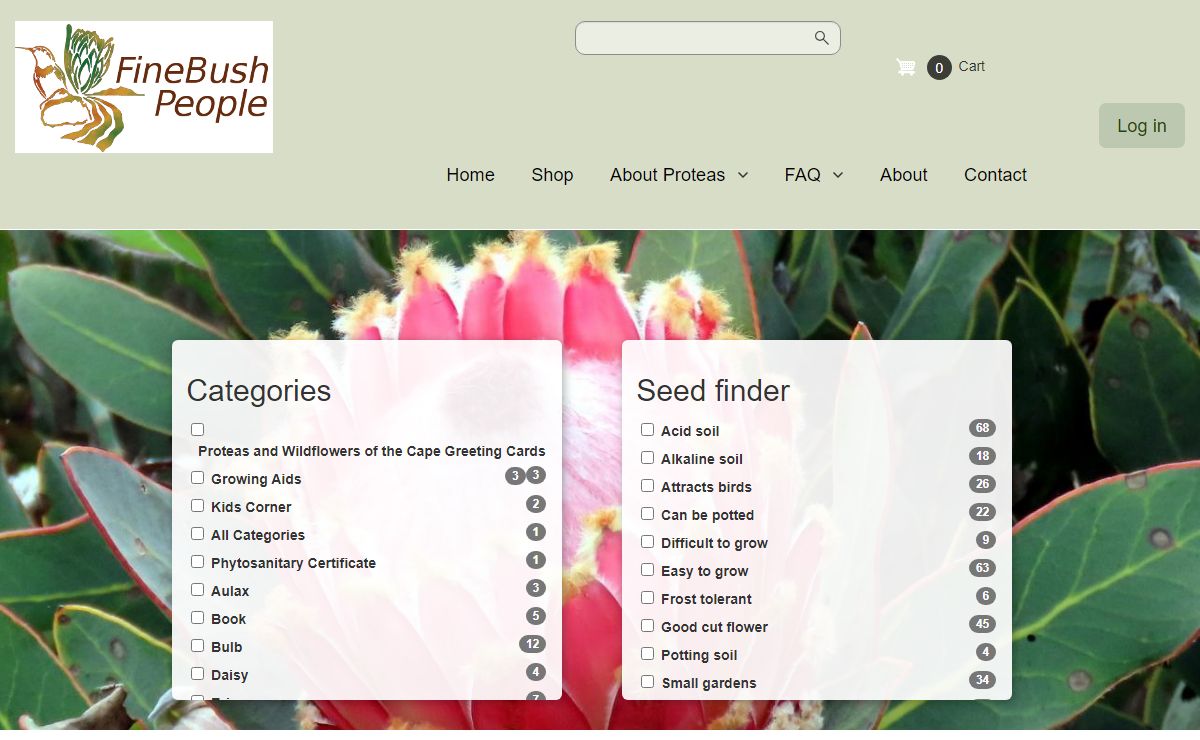 Welcome to Fine Bush People | Protea Seeds
