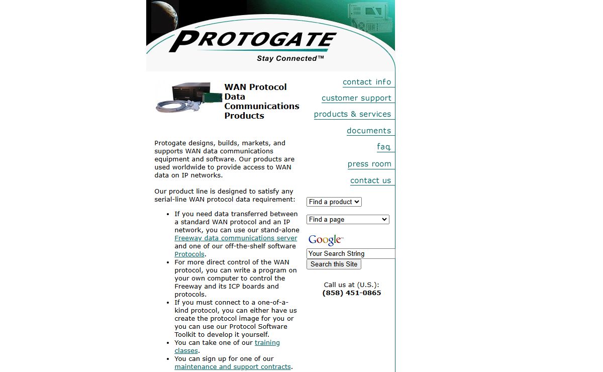 Protogate Freeway servers, ICP WAN Protocol boards and Software Protocols
