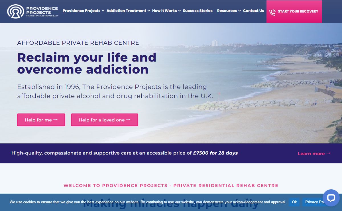 Private Rehabilitation for Addiction | Providence Projects