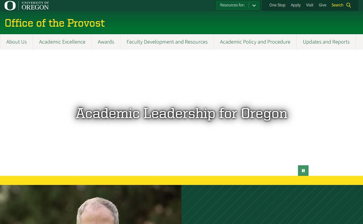 Office of the Provost | University of Oregon