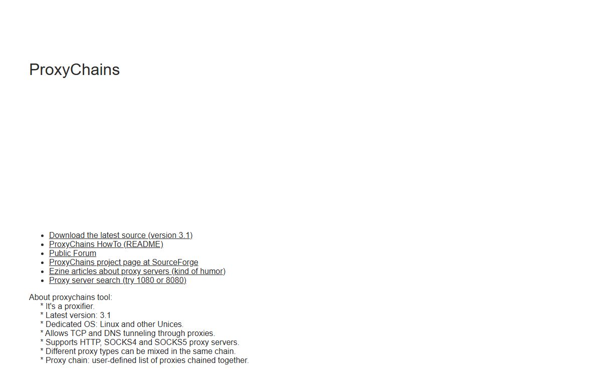 ProxyChains - TCP and DNS through proxy server. HTTP and SOCKS