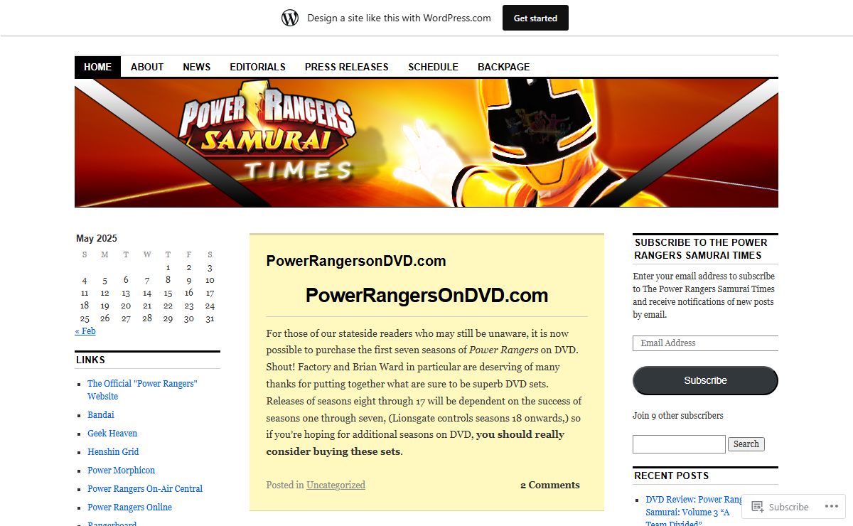 The Power Rangers Samurai Times | Dedicated to the 18th & 19th Seasons of "Power Rangers"