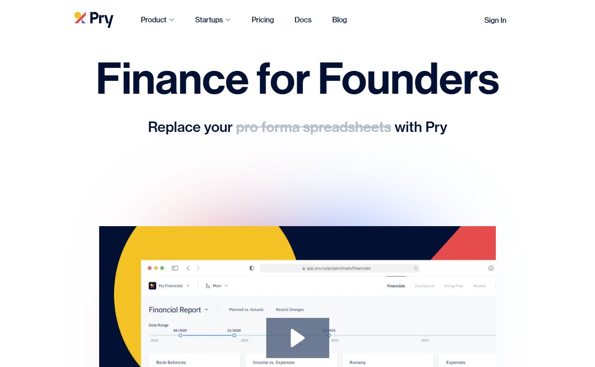 Financial Planning and Analysis Software | Pry Financials | Free Trial
