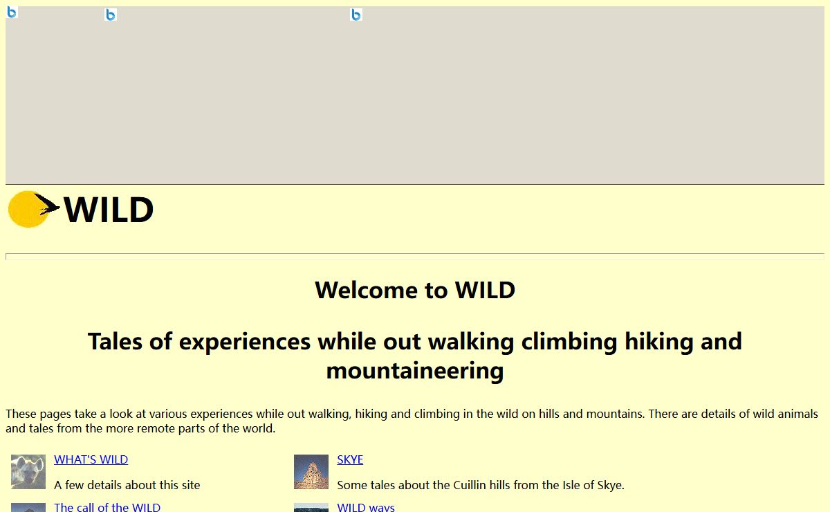 WILD: Stories of experiences in the wild - walking, climbing and wild animals Wilderness, Ecology, Backcountry, Outdoors