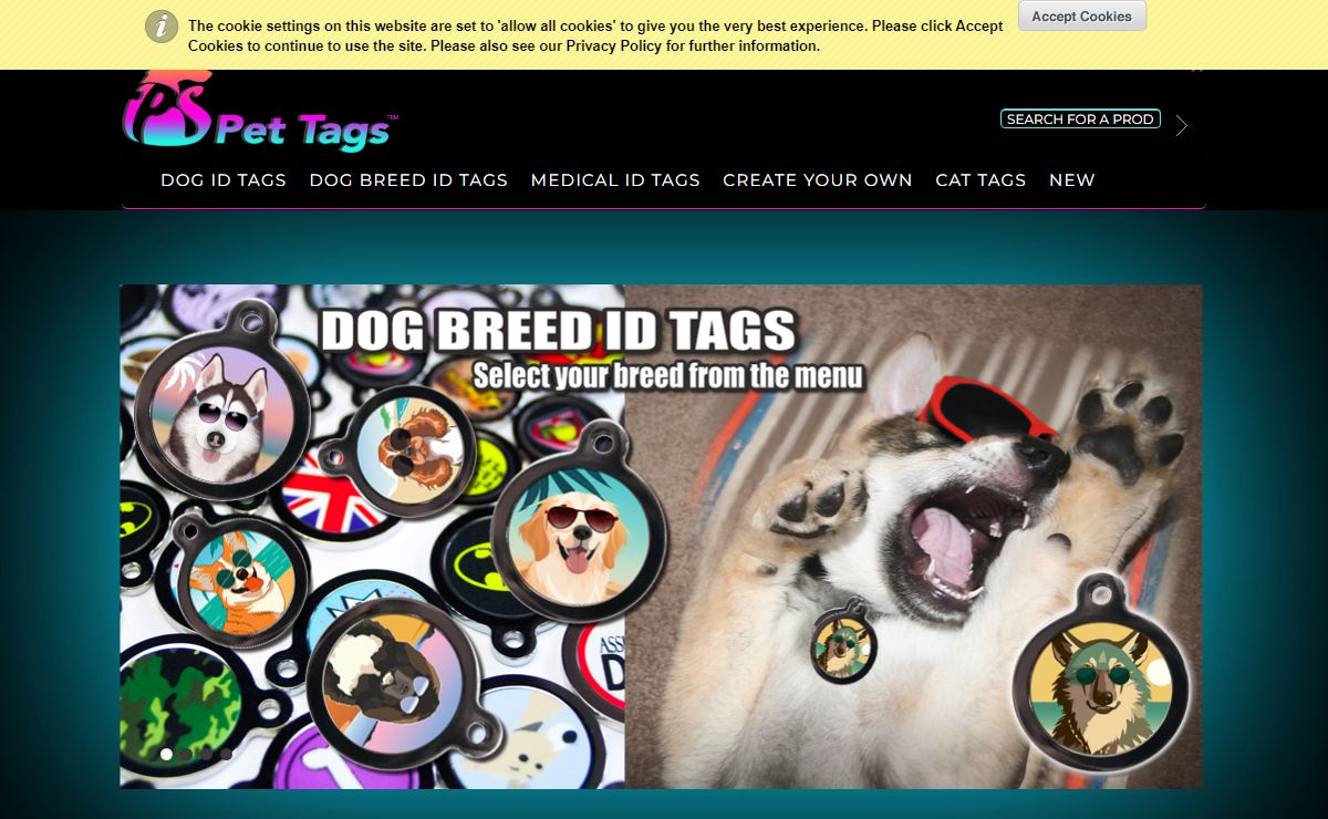 PS Pet Tags UK | ID Tags For Dogs | Pet ID Tags | Dog ID Tags | Cat Tags