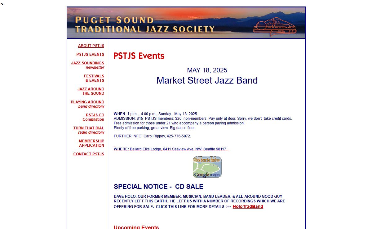 Seattle Trad Jazz Events