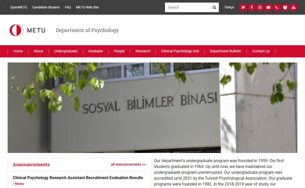 Department of Psychology | Department of Psychology
