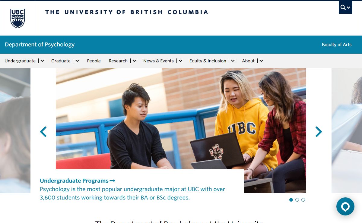 Psychology | University of British Columbia | Vancouver, BC, Canada