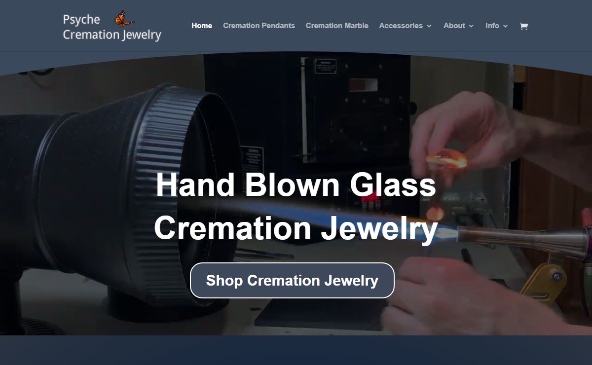 Glass Cremation Jewelry