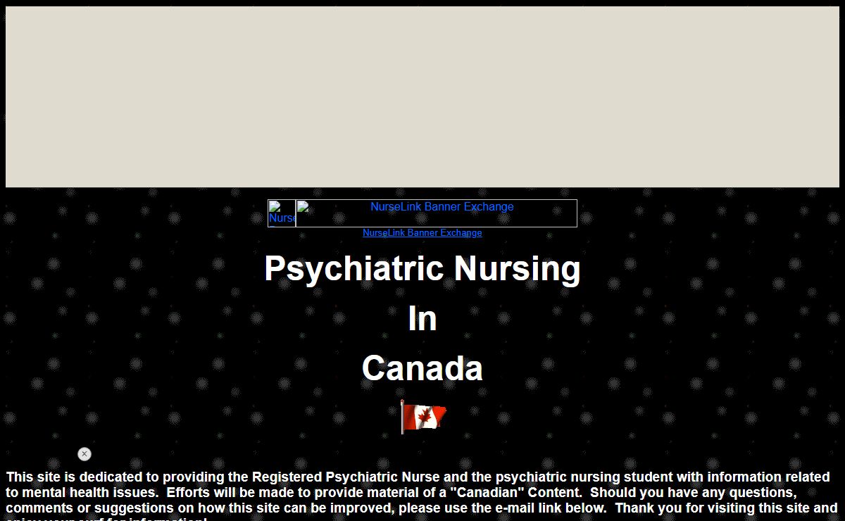 Psychiatric Nursing in Canada