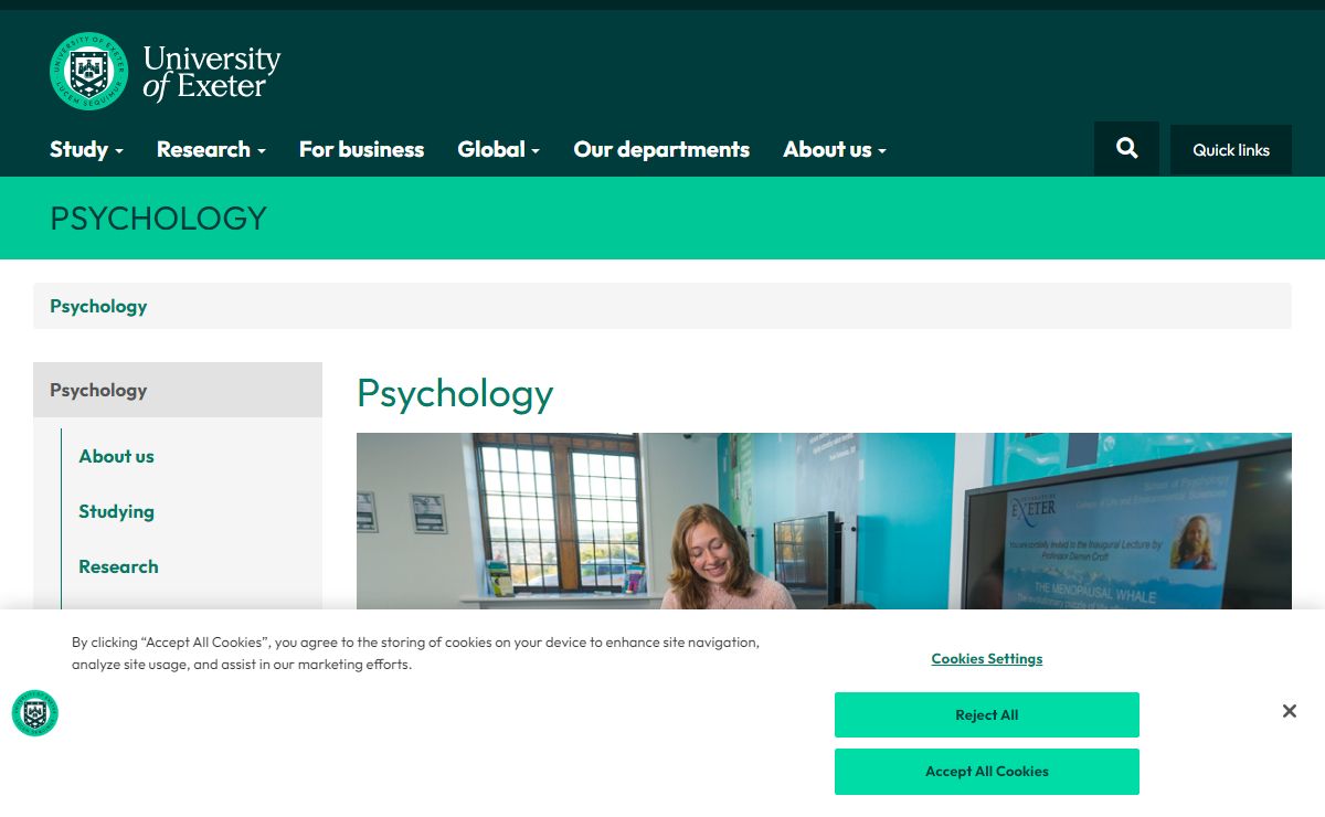 Psychology | Psychology | University of Exeter