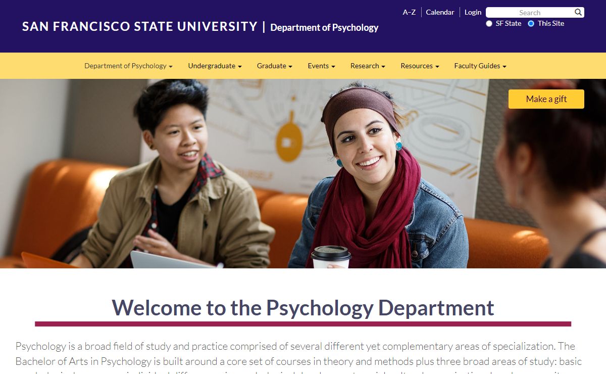 Department of Psychology | San Francisco State University