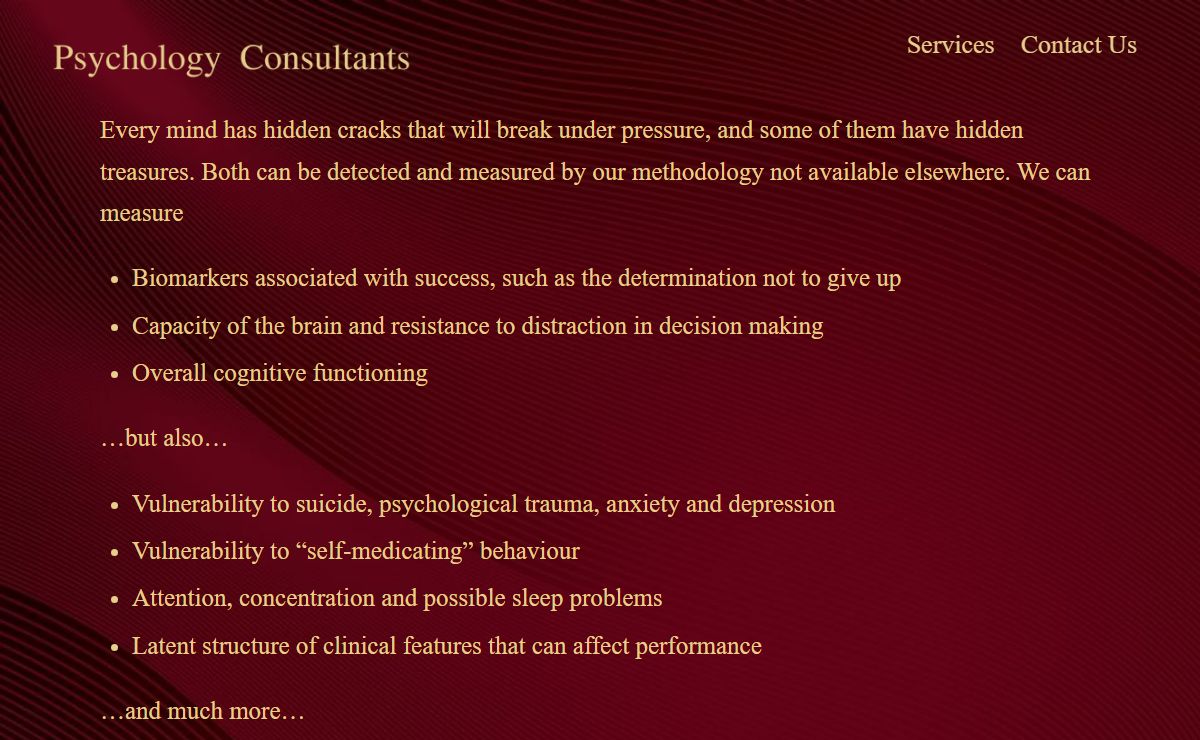 Home - Psychology Consultants