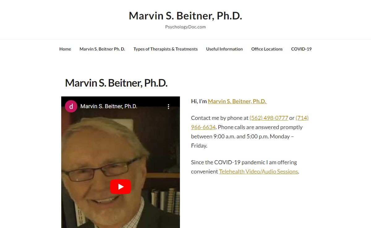 Marvin S. Beitner, Ph.D. – PsychologyDoc.com