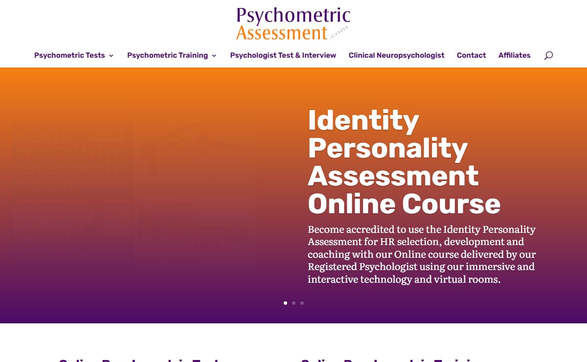 Online Psychometric Tests & Online Psychometric Training