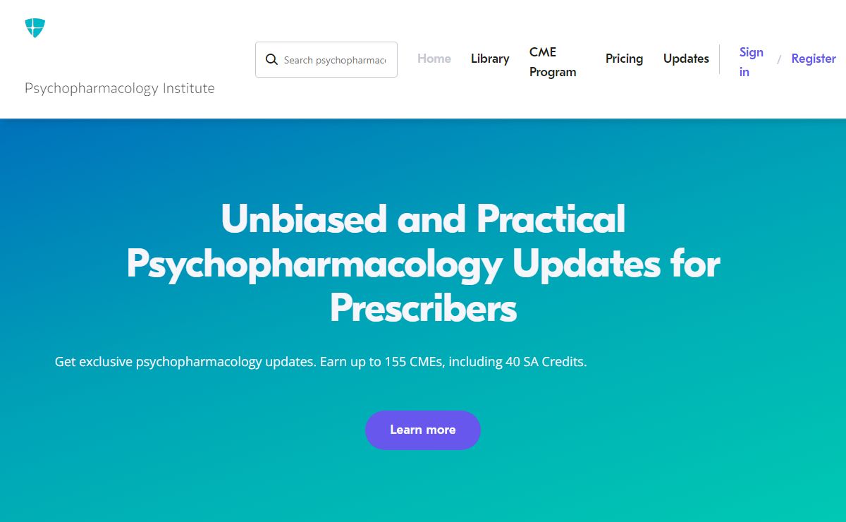Psychopharmacology Updates for Clinicians - Psychopharmacology Institute