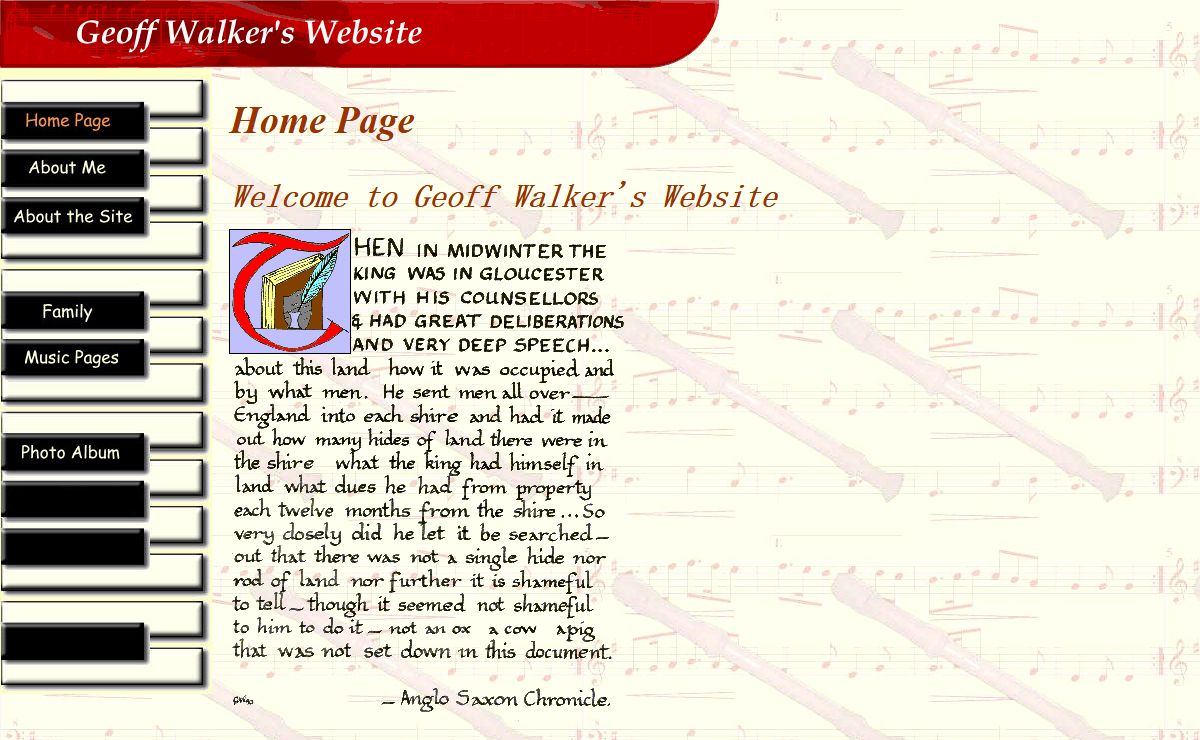 Geoff Walker's Home Page
