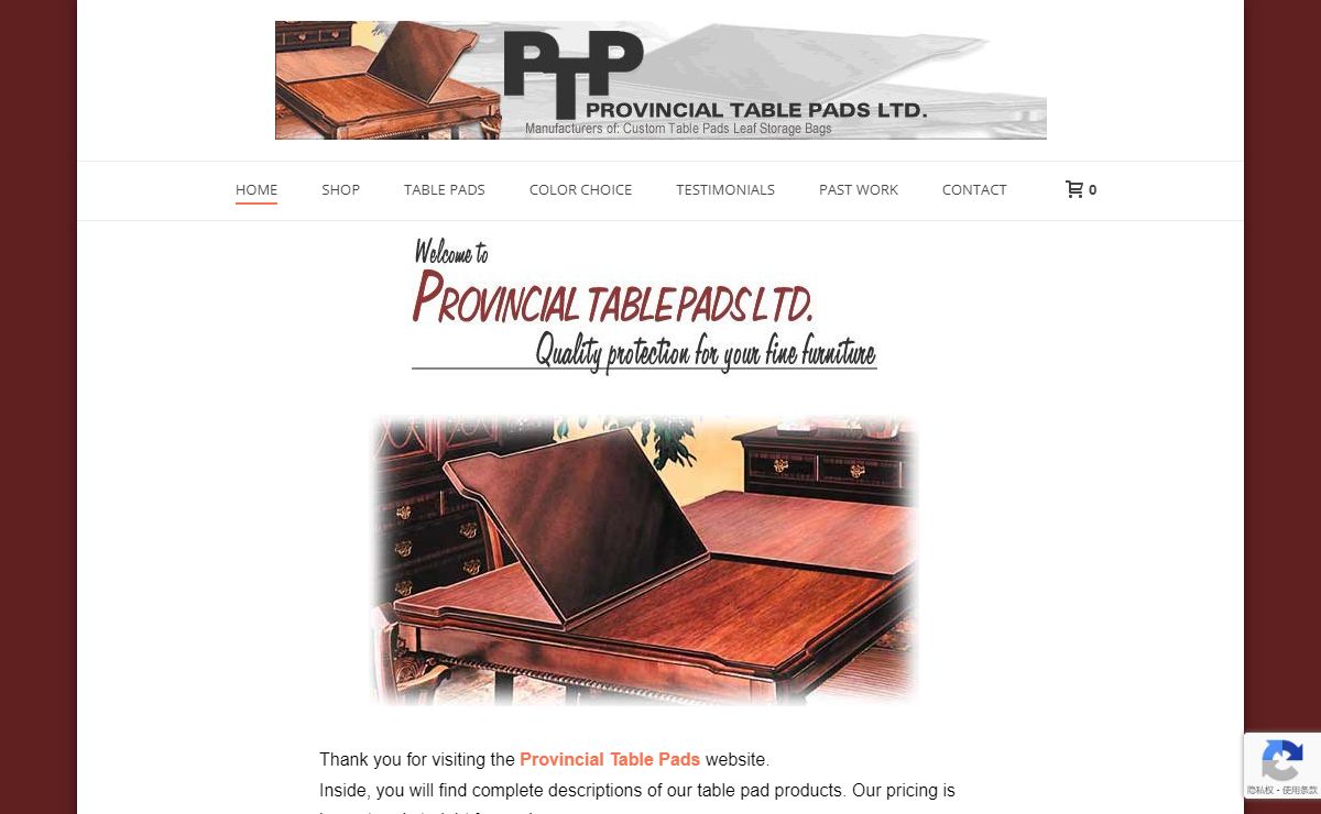 PTPads – Custom Table Pads – Table Top Protection and Desk Mats