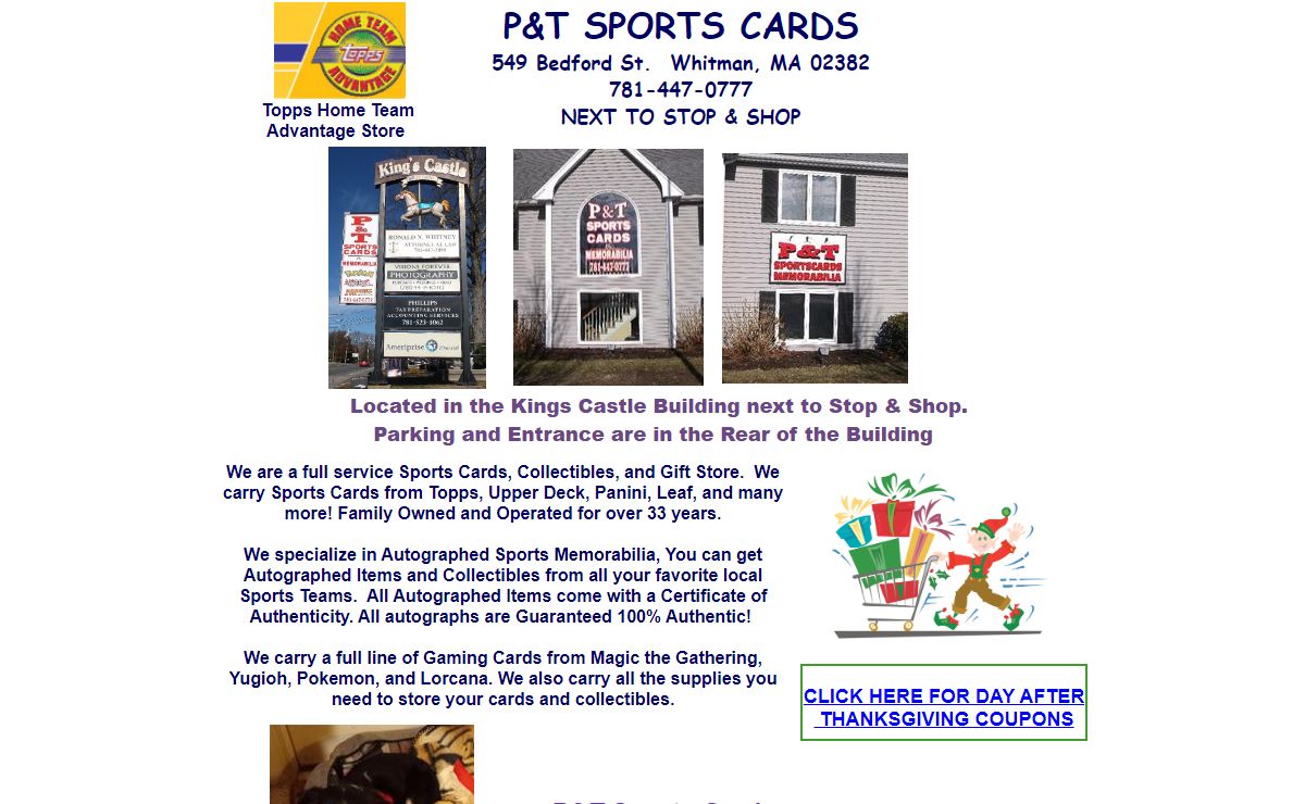 P&T Sports Cards: Your #1 Hobby Store for Sports Cards and Memorabilia