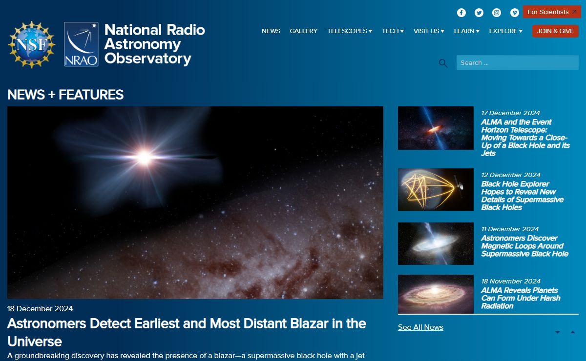 National Radio Astronomy Observatory – Revealing the Hidden Universe