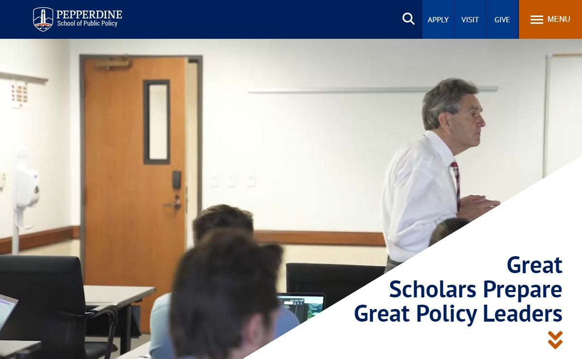 Pepperdine School of Public Policy | Attain Your MPP Degree