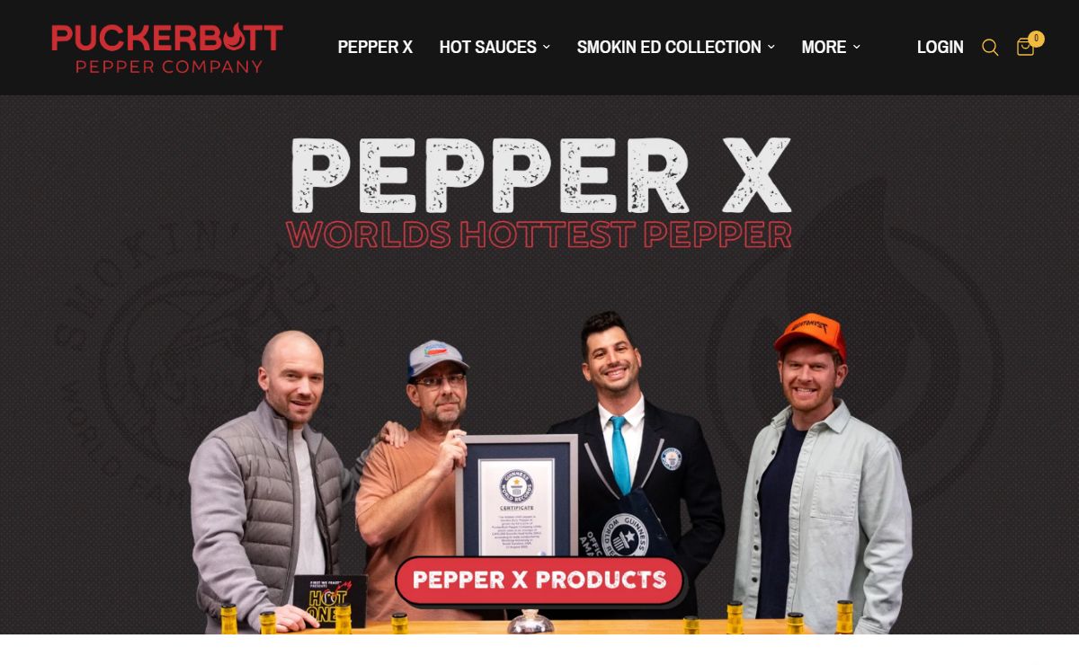 Home of the World's Hottest Pepper - Smokin' Ed's Carolina Reaper® – PuckerButt Pepper Company