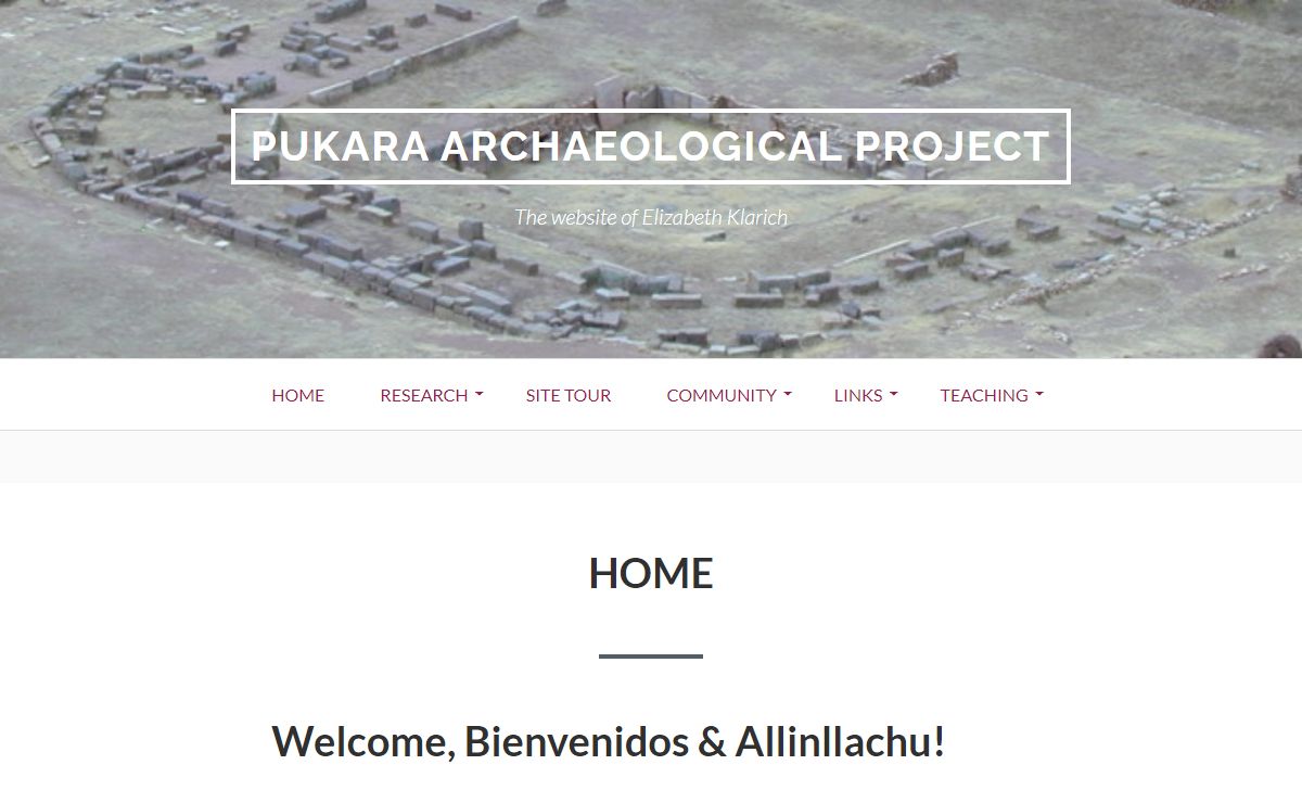 Pukara Archaeological Project – The website of Elizabeth Klarich