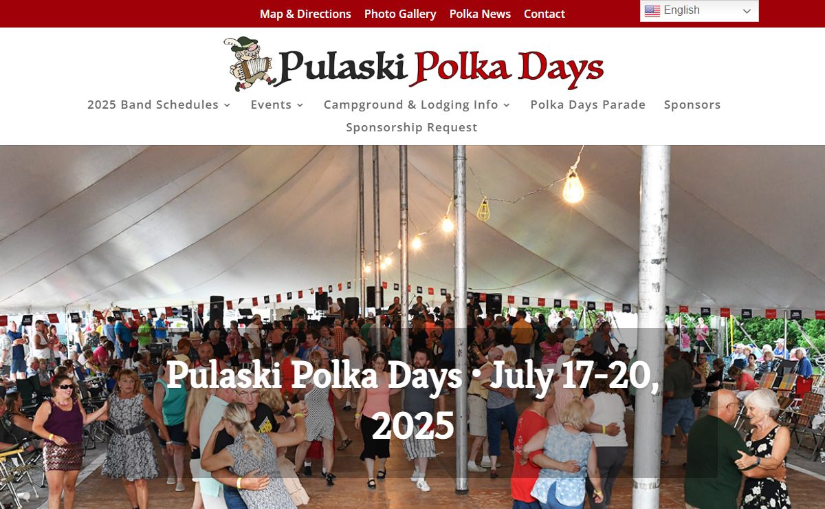 46th Annual Pulaski Polka Days Music Festival • Pulaski Wisconsin Polka Festival - July 17-20, 2025