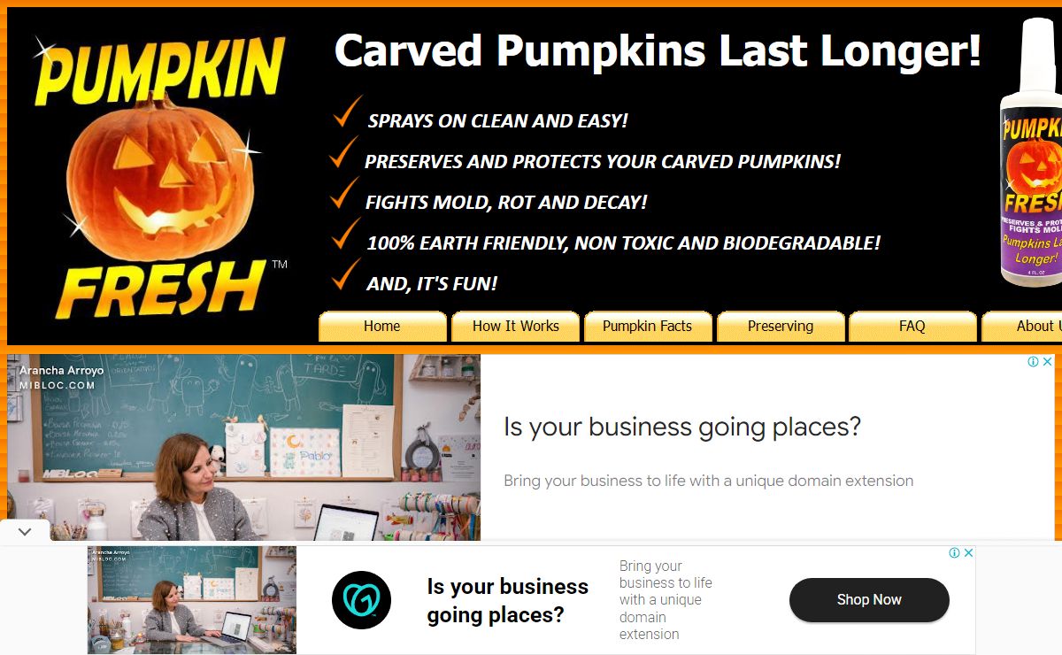 PUMPKIN FRESH - Pumpkin Preserver