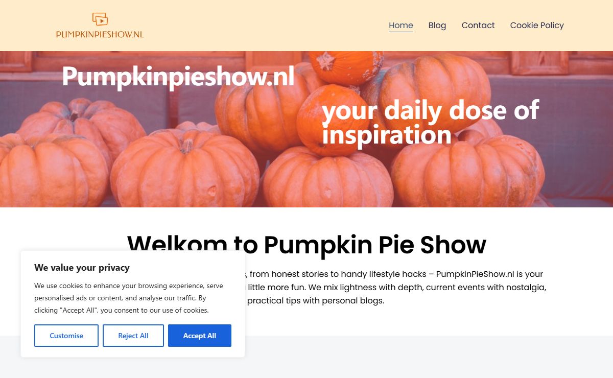 PumpkinPieShow – Inspiratie voor een rustiger, lichter leven