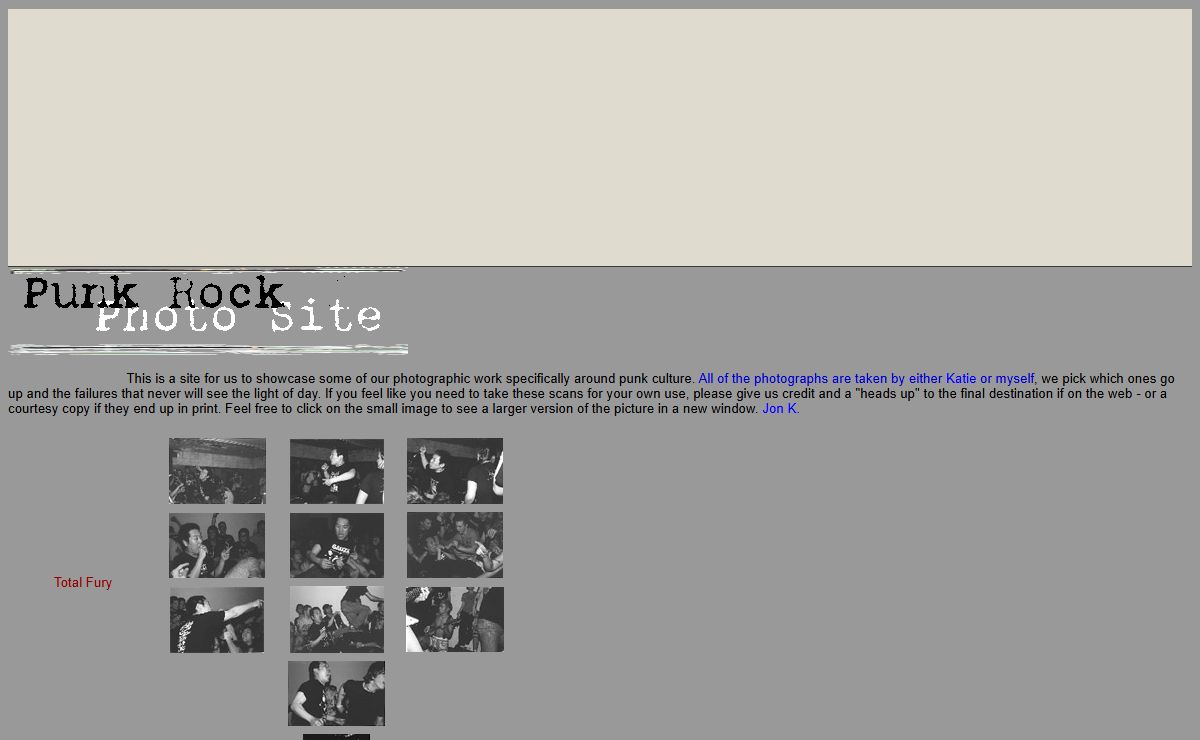 Punk Rock Photo Site