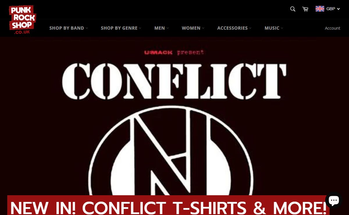 Band & Music Memorabilia, Clothing & Accessories - Punk Rock Shop