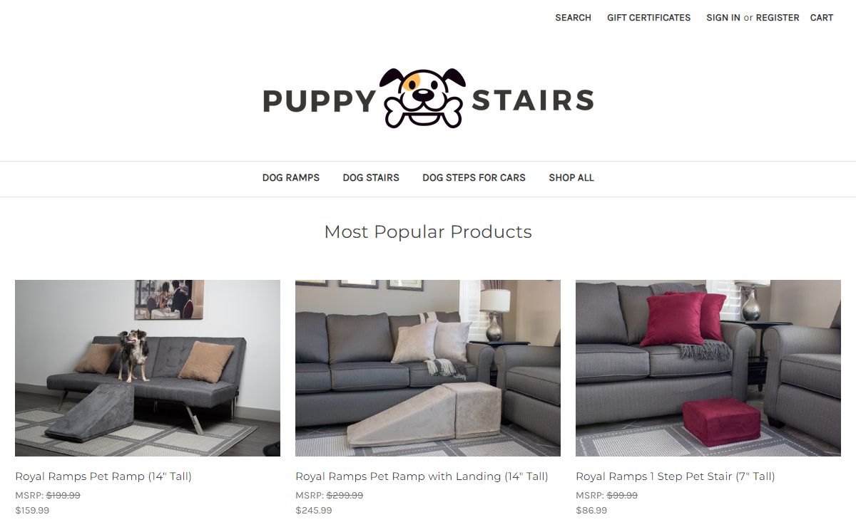 Puppy Stairs: Dog Ramps & Dog Stairs for Sale