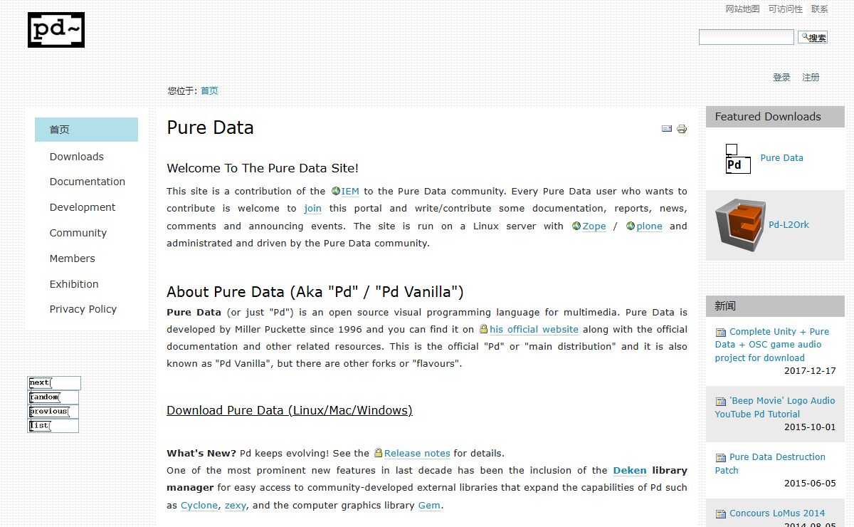 Pure Data — Pd Community Site