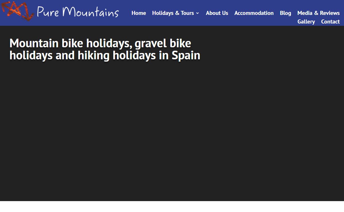 Mountain bike, gravel biking and hiking holidays in southern Spain