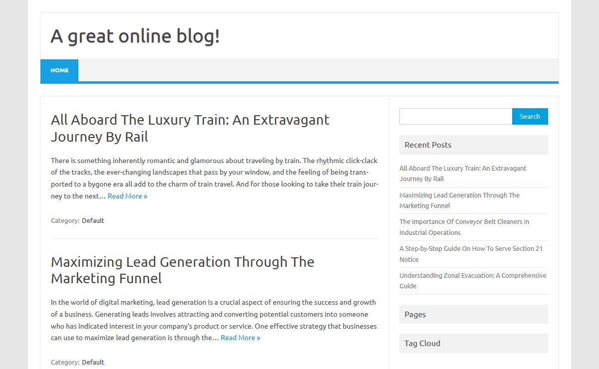A great online blog!
