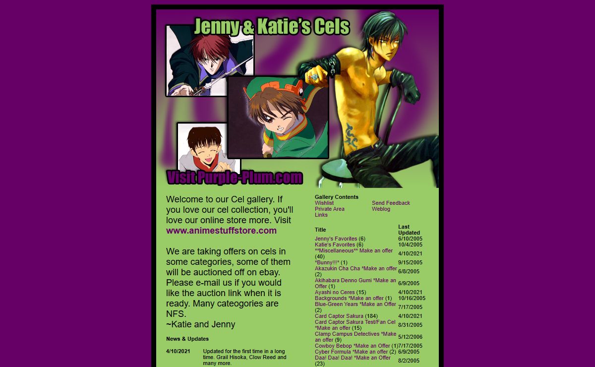 Jenny & Katie's Cels