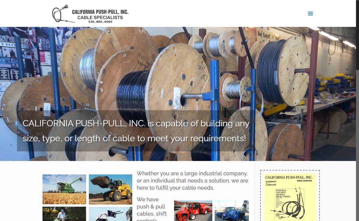 California Push-Pull Inc. Cable Specialists Based in Chico, Ca.
