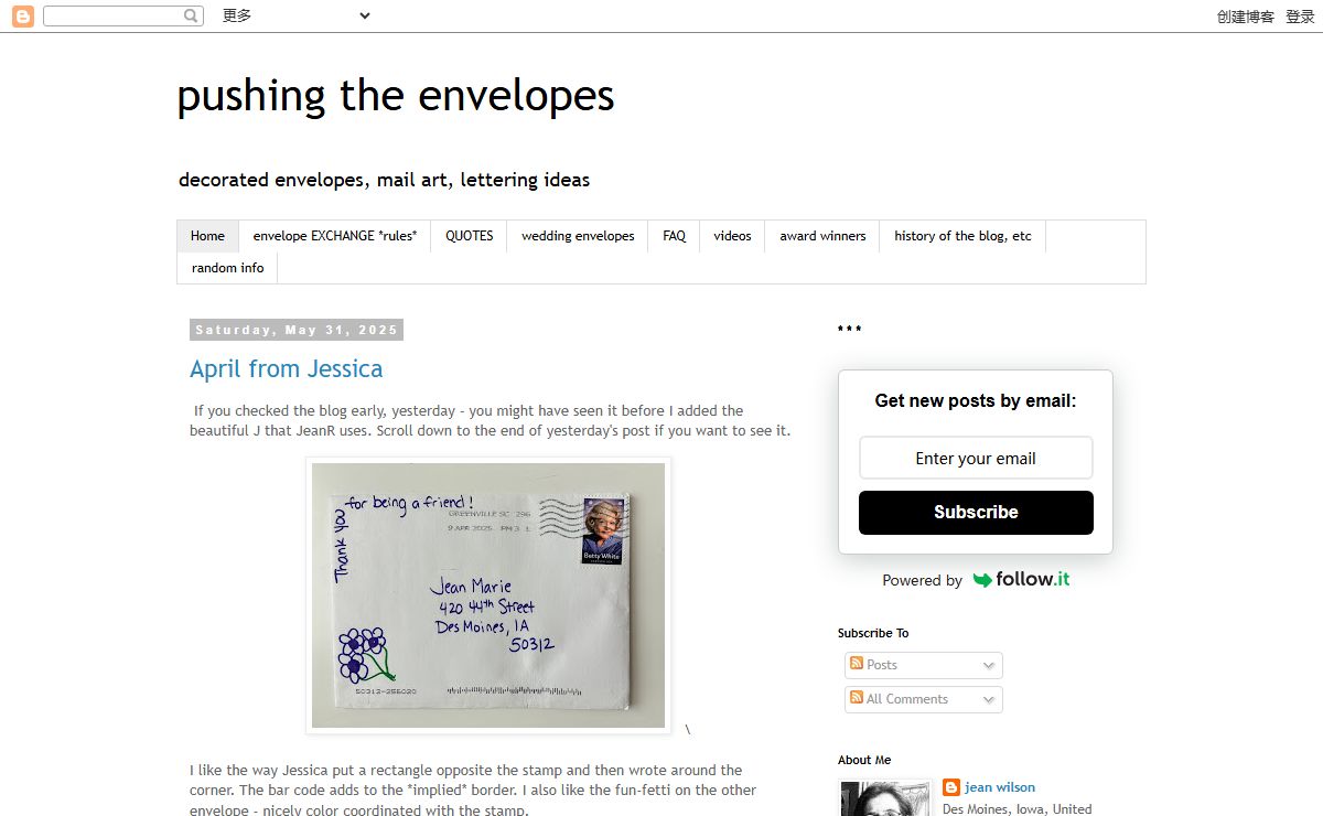 pushing the envelopes