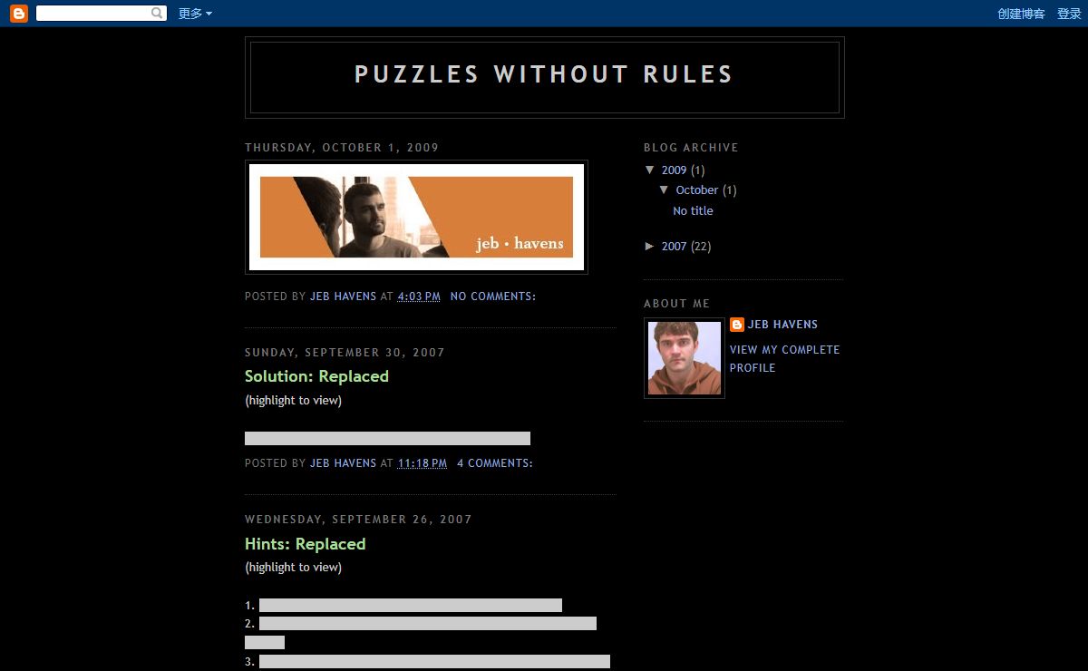 Puzzles Without Rules