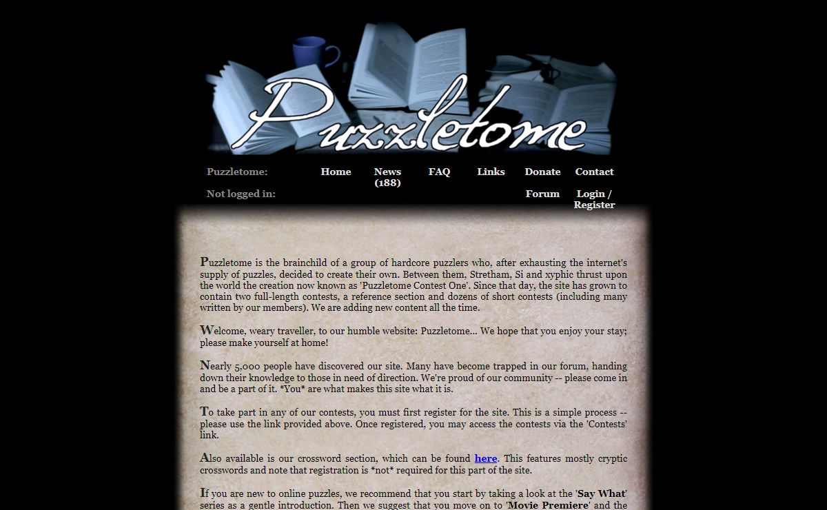 Puzzletome Home Page