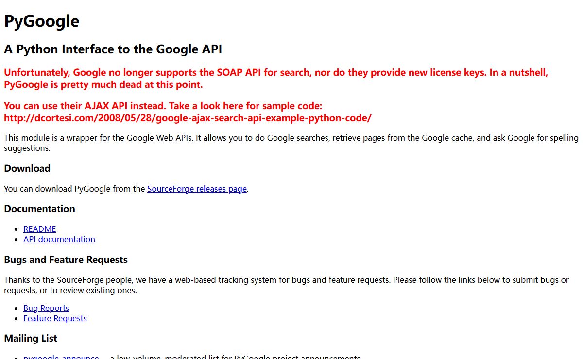 pygoogle