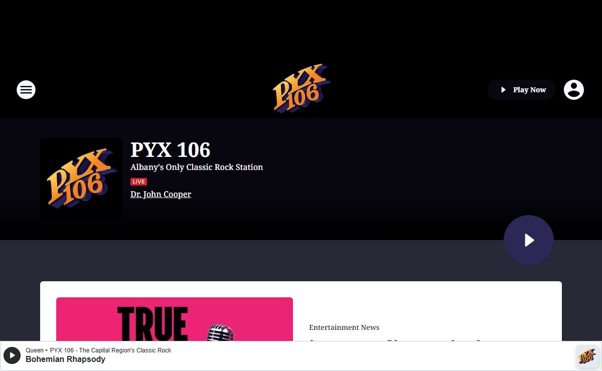 PYX 106 - Albany's Only Classic Rock Station