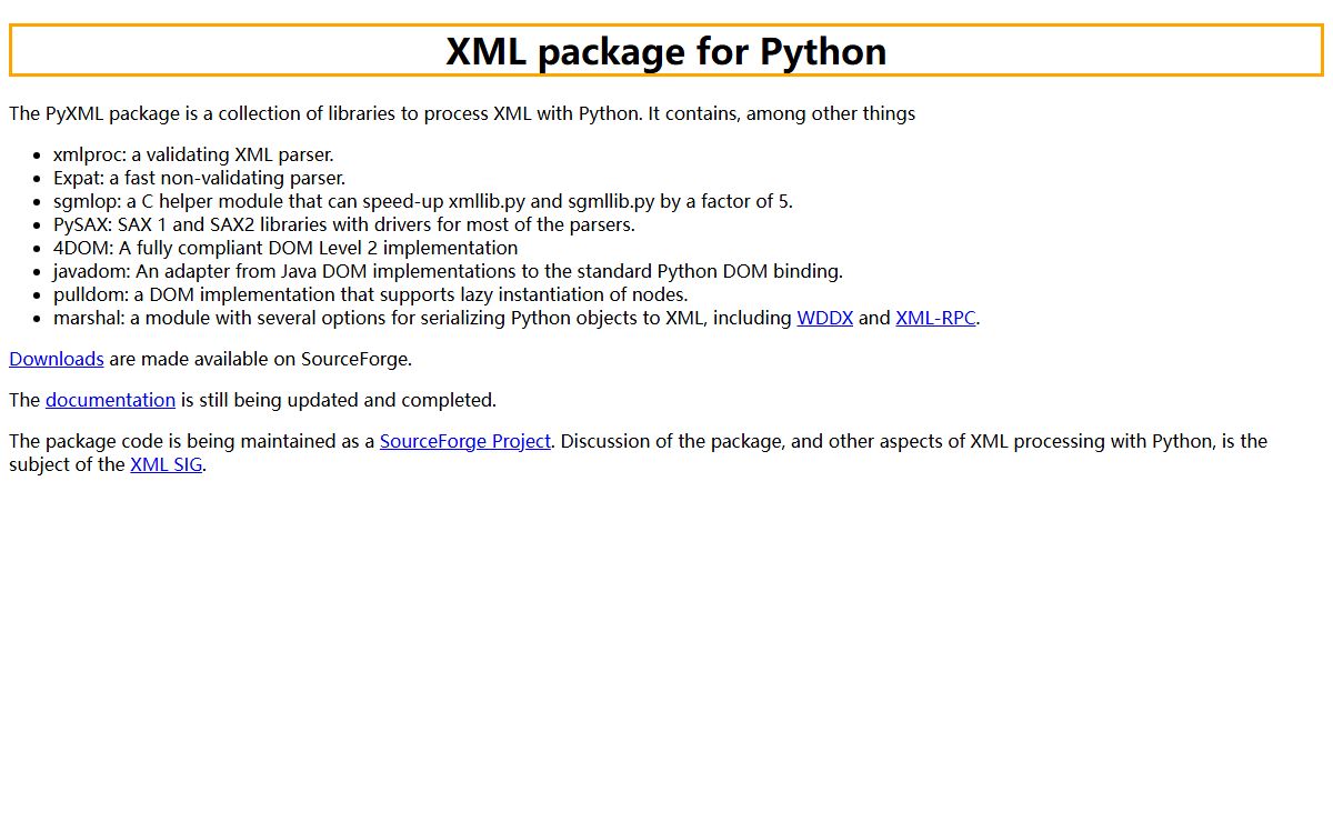 Python/XML Libraries